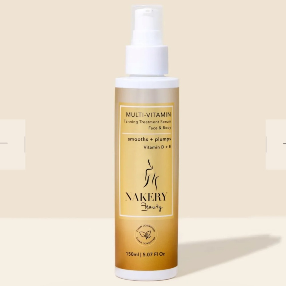 Buy now $18 retail Nakery Beauty Multi-Vitamin Tanning Treatment Serum - Gold
